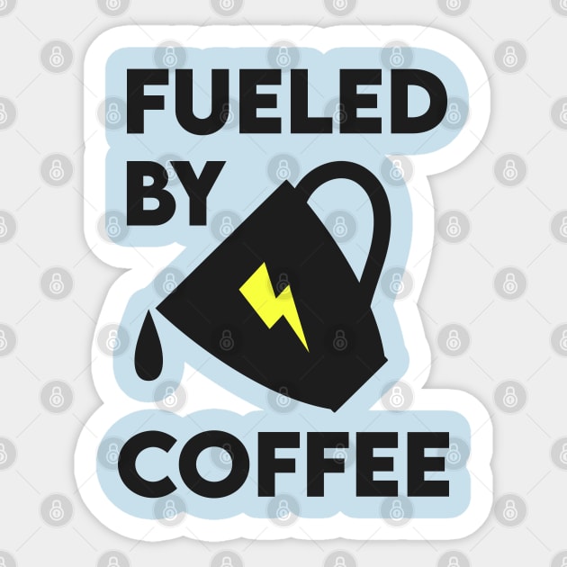 Fueled by Coffee Sticker by enrynz